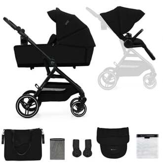 YOXI 2in1 pure kinderwagen black Zwart