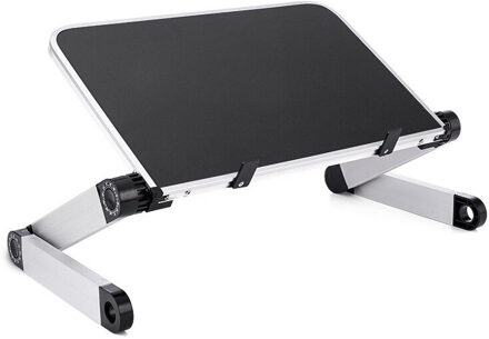 YPAY Laptop Stand Lapdesk 11-17 Inch Verstelbare Draagbare Opvouwbare Laptop Bureau Bed Laptop Stand Notebook Lapdesk Voor Macbook pro wit