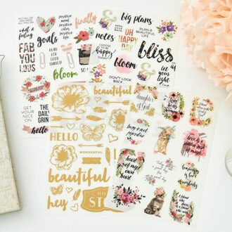 YPP CRAFT 4 st Maken Vandaag Geweldig Wrijven Op set voor Scrapbooking DIY Projecten/Fotoalbum/Card Maken ambachten