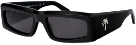 Yreka Zonnebril - Stijlvolle Eyewear voor de Zomer Palm Angels , Black , Unisex - 58 MM