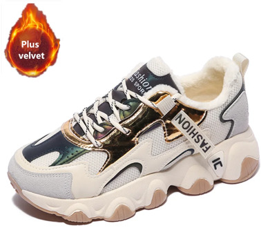 YRRFUOT 2020 Plus Velvet Korean Style Casual Women's Shoes Outdoor Solf Women Sneakers All-match Vulcanized Shoes Women Sneakers