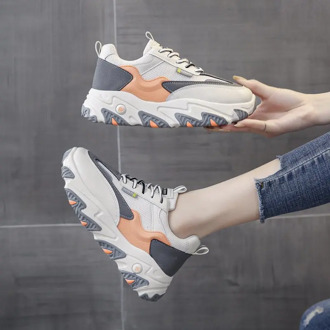 YRRFUOT Casual Shoes Women All-match Outdoor Woman Fashion Sneaker 2020 Spring/Autumn New Platform Sneakers Women Chunky Shoes