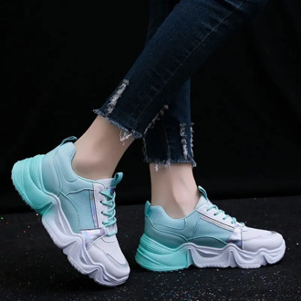 YRRFUOT Fashion Casual Women Shoes All-match Outdoor Woman Sneaker 2020 Spring/Autumn New Platform Sneakers Women Chunky Shoes