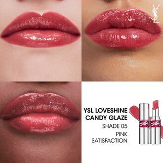 YSL Yves Saint Laurent Rouge Volupte Candy Lipgloss 3,2ml (Verschillende Tinten) - 5 Pink Satisfaction