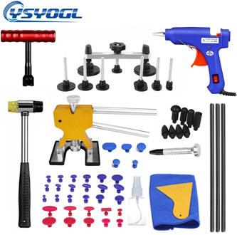 YSYOGL Auto Tools DIY Car Body Paintless Dent Repair Tool Set Dent Puller Reverse Hammer Sucker Remover Lifter for Remove Dent