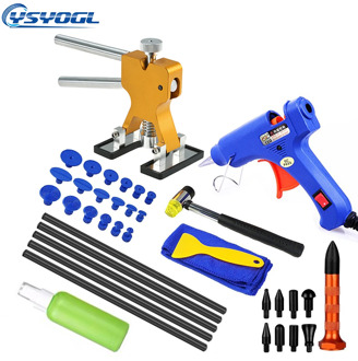 YSYOGL Car Body Paintless Dent Repair Tools Dent Repair Kit Car Dent Puller With Glue Puller Tabs Removal Kits Vehicle Car Auto