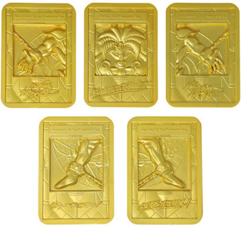 Yu-Gi-Oh! Exodia the Forbidden One Ingot Set (gold plated)
