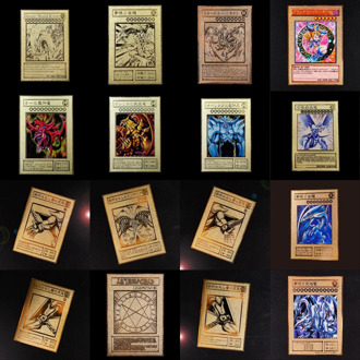 YU GI OH Gold Card Metal Card Local Japanese Golden Eye White Dragon VOL Edition Collection Card Kids Toy Gift