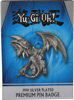 Yu-Gi-Oh! Pin Badge Blue Eyes White Dragon (silver plated)