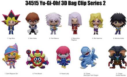 Yu-Gi-Oh PVC Bag Clips Series 2 Display (24)