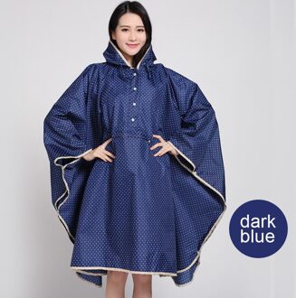 Yuding Regenjas Vrouwen Wandelen Polyester Poncho Fiets Regenkleding Vrouwen Capes en Poncho Donkergrijs