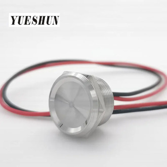 YUESHUN stainless steel Metal Piezo Switch 16mm 19mm 22mm 25mm waterproof IP68 Momentary push button switch