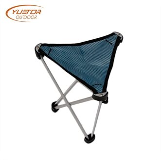 YUETOR OUTDOOR Driehoek Camping Kruk 7075 Aluminium Oxford Doek ULY Mesh ultralichte Opvouwbare Vissen Strand Ademend blauw groot