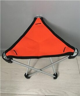 YUETOR OUTDOOR Driehoek Camping Kruk 7075 Aluminium Oxford Doek ULY Mesh ultralichte Opvouwbare Vissen Strand Ademend oranje klein