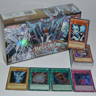 Yugioh 100 piece set box holographic card yu gi oh anime game collection card children boy children's toys