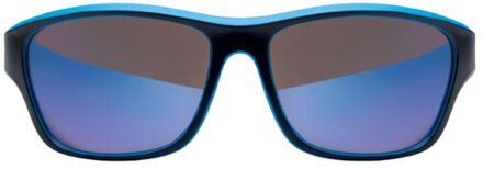 Yuma uv gespiegelde sportzonnebril - maat One size Blauw