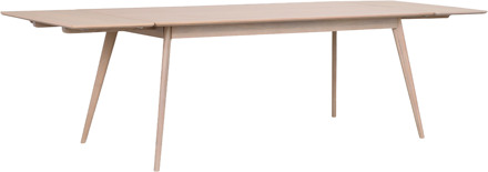 Yumi verlengstuk whitewash voor Yumi eettafel - 45 x 90 cm Bruin