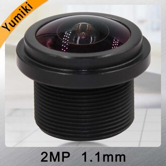 Yumiki 2MP 1.1mm cctv lens 1/4 "F1: 2.0 200 graden M12 board lens voor cctv camera & Panoramische Camera