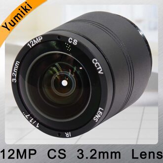 Yumiki 4 K Lens 12 Megapixel Vaste CS Lens 12MP 3.2mm 150 Graden 1/1. 7 inch Voor 4 K IP CCTV Box camera
