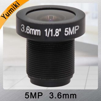 Yumiki 5.0 MegaPixel 5MP cctv lens 3.6mm Groothoek View FPV HD lens 1/1. 8 "M12x0.5 Mount Infrarood Nachtzicht