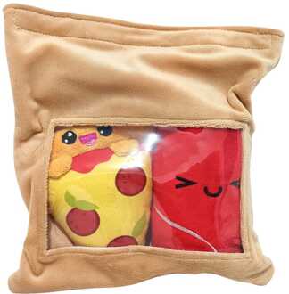 Yummis Together Plush Figures 2 Pack Pizza & Cola in Take Away Bag 21 cm