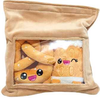 Yummis Together Plush Figures 2 Pack Pretzel & Beer in Take Away Bag 21 cm