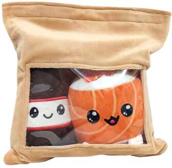 Yummis Together Plush Figures 2 Pack Uramaki & Soya in Take Away Bag 21 cm