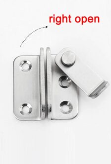 Yumore Rvs Deurslot Bouten Hasp Hardware Voor Thuis Hardware Gate Veiligheid Deur Bolt Klink Slot Met Schroeven rechtsaf open