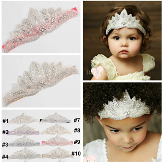 Yundfly Boutique Kids Wing Rhinestone Headband Girls Crown Party Hair Band Princess Wedding Hair Accessories Photo Props