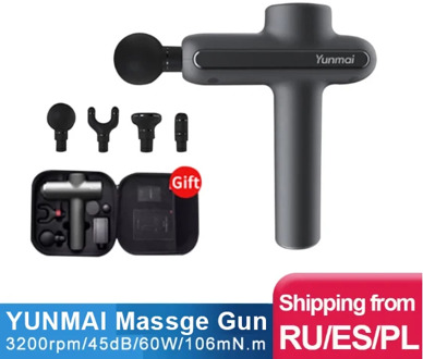 YUNMAI massage gun Fascial gun Machine Deep Muscle Relaxation Fascia Massager 3 Modes Body massager