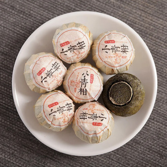 Yunnan Pu'er Tea 2019 Xinhui Xiaoqing (Green Snake) Mandarin Palace Pu'er Cooked Tea 500G