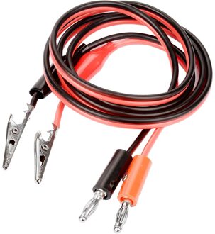 Yunpicar 2 Stuks Banana Plug Naar Krokodil Alligator Clip Test Lead Wire Kabel Set 15A 1M