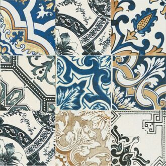 Yurtbay Tegel nikea mix 10,0x10,0 cm Mix,Bruin,Groen