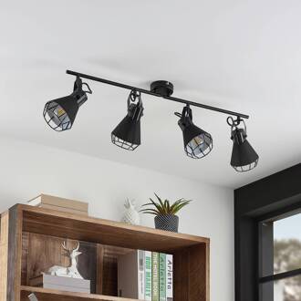 Yusei spot, 4-lamps zwart