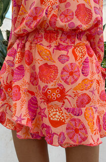 Yves Skort Shell Koraal Koraalrood