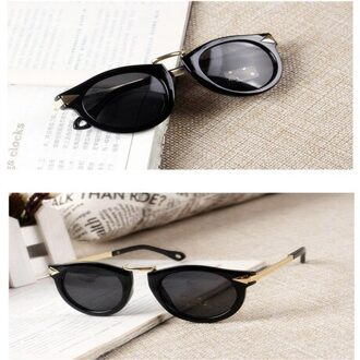 Ywjanp Kids Zonnebril Baby Jongens Meisjes Vintage Ronde Zonnebril Kinderen Pijl Glazen 100% Uv-bescherming Óculos De Sol Gafas Zwart