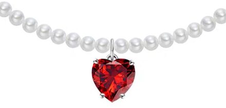 YWZIXLN Trend Elegante Sieraden Bruiloft Grote Parelsnoer Voor Vrouwen Mode Witte Imitatie Parel Choker Ketting N0179 Licht Geel Goud Kleur