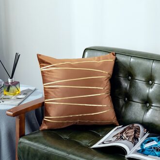 Ywzn Zwarte En Witte Geometrische Decoratieve Kussenslopen Polyester Sierkussen Case Gestreepte Geometrische Kussensloop Kussensloop geel-113-2