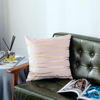 Ywzn Zwarte En Witte Geometrische Decoratieve Kussenslopen Polyester Sierkussen Case Gestreepte Geometrische Kussensloop Kussensloop geel-113-5