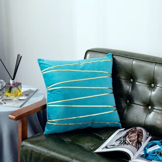 Ywzn Zwarte En Witte Geometrische Decoratieve Kussenslopen Polyester Sierkussen Case Gestreepte Geometrische Kussensloop Kussensloop geel-113-8