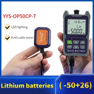 YYS-OP50A Mini Optical Power Meter Ftthopm Glasvezel Kabel Tester Sc/Fc/St Universele Interface Connector Yys-op50cp-t