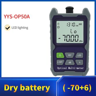 YYS-OP50A Mini Optical Power Meter Ftthopm Glasvezel Kabel Tester Sc/Fc/St Universele Interface Connector