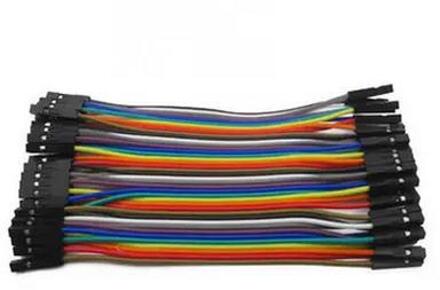 Yyt 10Cm Lengte 40P Dupont Lijn (40Pcs = 1 Lot) vrouwelijke-Vrouwelijke Kleur Kabel Van Elke 12 Aandelen Van Koperdraad