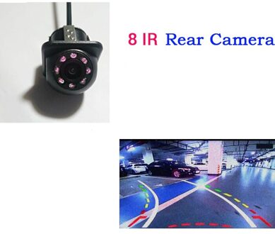 YYZ Dynamische Traject Tracks Achteruitrijcamera Reverse Backup Voertuig parktronic camera en 4.3 inch HD Parking Mirror Monitor 8 IR