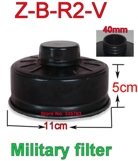 Z-B-R2-V Gas mask filter against Chemical aerosol Military secondary filter 40MM universal interface Original effective filter