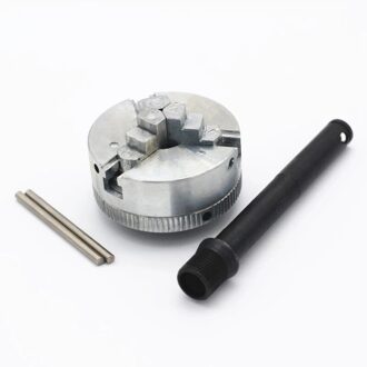 Z011 Houtbewerking Drie Klauwplaat 10-35Mm Corrosiebestendigheid Power Tool Hoge Nauwkeurigheid Industriële Voor Mini Draaibank Zink legering M12 check met rod