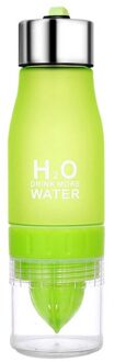 Z30 650Ml Outdoor Sport Reizen Lichtgewicht Citroen Water Fles Zetgroep Sap Fruit Pulp Water Flessen Voor Gezond Drinken groen