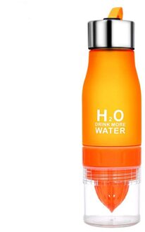 Z30 650Ml Outdoor Sport Reizen Lichtgewicht Citroen Water Fles Zetgroep Sap Fruit Pulp Water Flessen Voor Gezond Drinken oranje