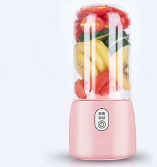 Z30 Portable/Mini Elektrische Blender/Mixer Juicer Mini Food Processor Machine Smoothie Citruspers Fruitpers Keuken roze / 6 Blades