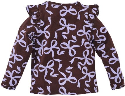 Z8 meisjes longsleeve Bruin - 104